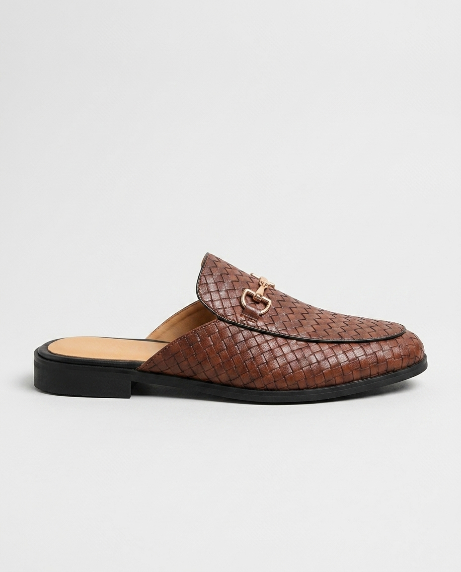 Woven Horsebit Mule - image 3
