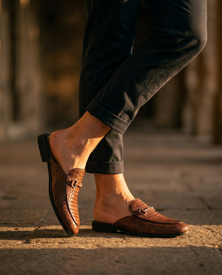 Woven Horsebit Mule - image 7