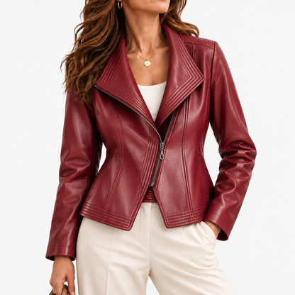 Wren | Women's Soft Everyday Fabric Jacket — Burgundy | Emory & Blanc