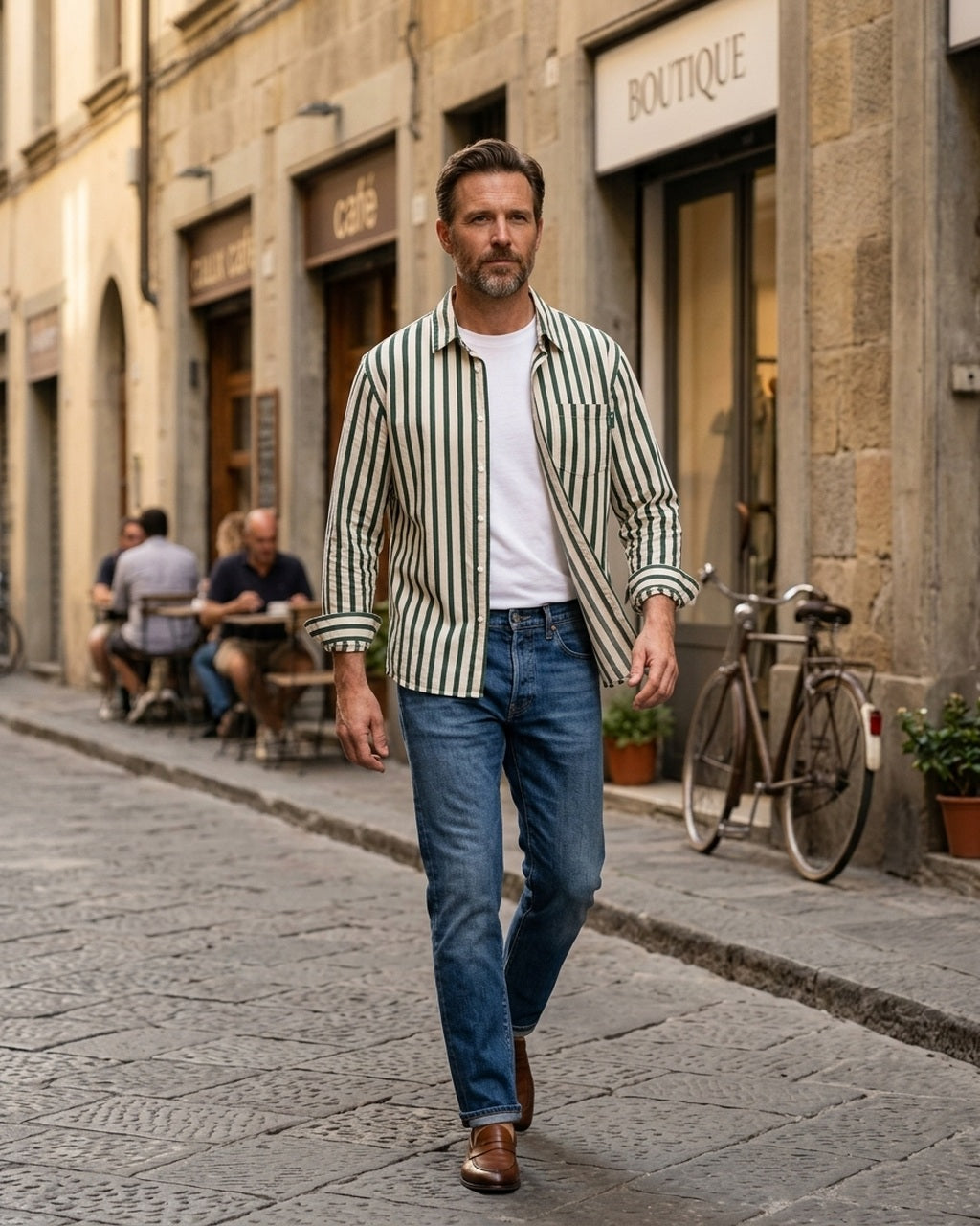 Emory & Blanc midtown button up lifestyle 04