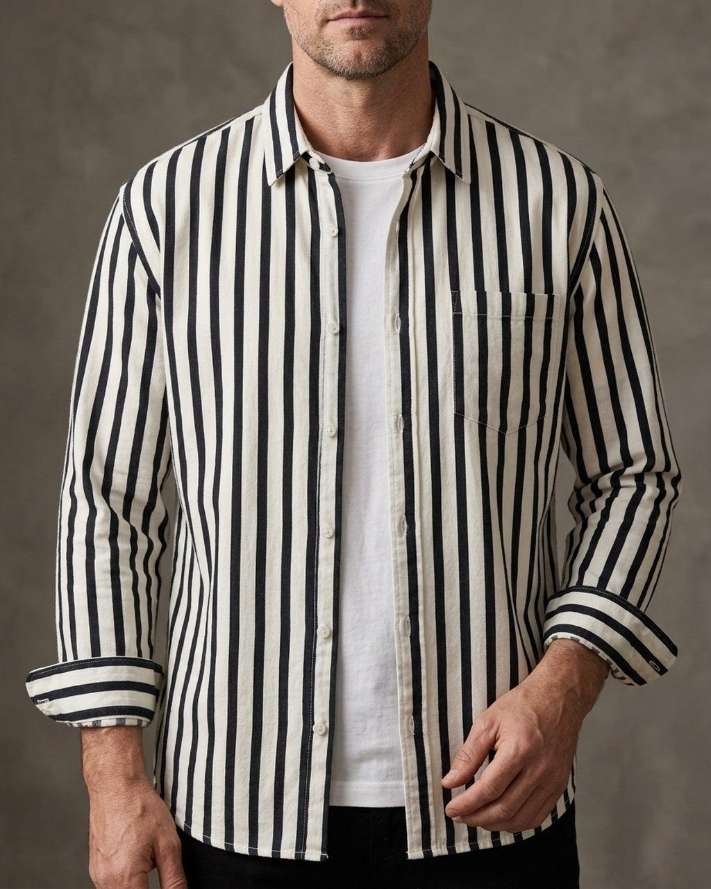 Emory & Blanc midtown button up variant black 01