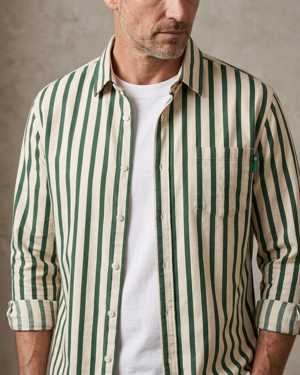 Emory & Blanc midtown button up variant olive 01