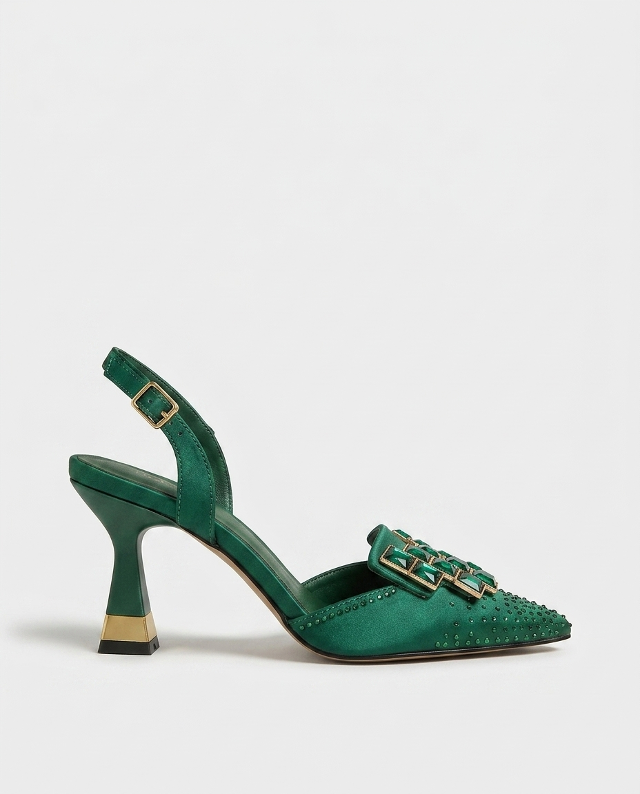 Jeweled Satin Slingback Pump - shopify_variant_image 11